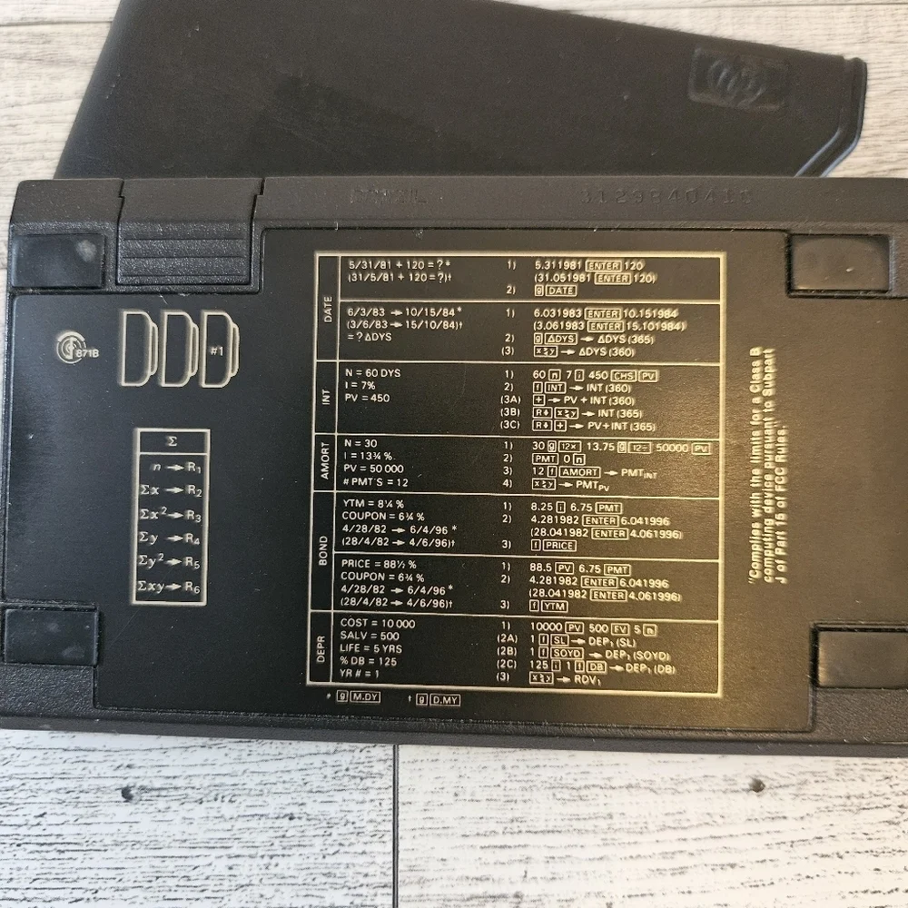 Hewlett Packard 12C Financial Calculator